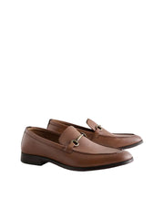 Snaffle Tan Leather Loafers By Monk Bespoke Labs