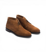 Halifax Tan High Ankle Derby by Monk Bespoke Labs