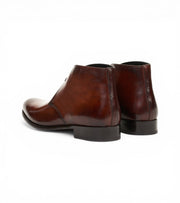 Cape Town Cognac Brown High Ankle Derby by Monk BeSpoke