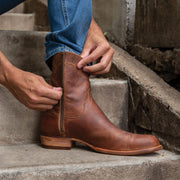 Cairo Saddle Brown Boots by Monk BeSpoke