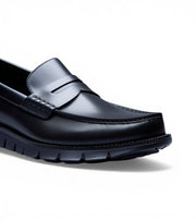 Accra Black Moccasins by Monk BeSpoke