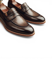 Casablanca Big Size Coffee Moccasins by Monk Bespoke Labs