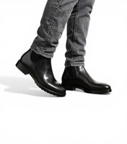 Tunis Black Boots by Monk BeSpoke