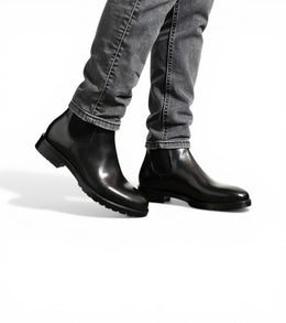 Tunis Black Boots by Monk BeSpoke