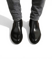 Tunis Black Boots by Monk BeSpoke