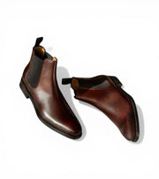 Amsterdam Brown Boots by Monk BeSpoke
