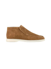 Florence Warm Tan Suede Slip-On Ankle Loafers By Monk Bespoke Labs