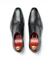Zurich Black Brogue Oxfords by Monk Bespoke Labs