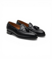 Dallas Big Size Black Moccasins by Monk Bespoke Labs