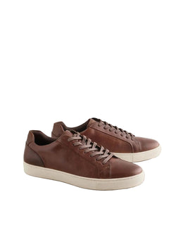 Daegu Brown Leather Sneaker By Monk Bespoke Labs
