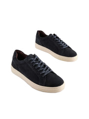Daegu Navy Blue Suede Sneaker By Monk Bespoke Labs