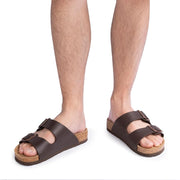 Verona Brown Oily Comfort Cork Slides