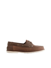 Pusan Two-Tone Suede Boat Shoes By Monk Bespoke Labs