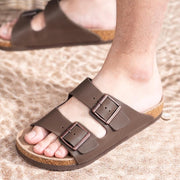 Verona Brown Oily Comfort Cork Slides