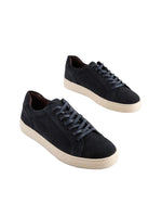 Suede Navy Blue Sneakers, Suede Leather Sneakers