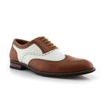 two tone oxford shoes
full brogue oxford shoes
wingtip oxford shoes
premium leather oxford shoes
men's luxury oxford shoes
handcrafted oxford shoes
genuine leather oxford shoes
formal leather shoes for men
brown white oxford shoes
luxury formal shoes