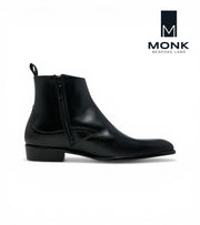 Rome Black Boots by Monk BeSpoke
