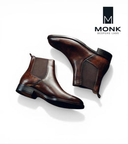 Amsterdam Brown Boots by Monk BeSpoke