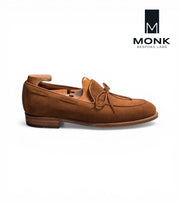 Oslo Big Size Tan Moccasins by Monk Bespoke Labs