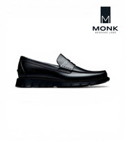 Accra Black Moccasins by Monk BeSpoke