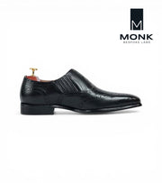 Zurich Black Brogue Oxfords by Monk Bespoke Labs