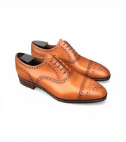 Atlanta Bigsize Tan Brogue Oxford by Monk Bespoke Labs
