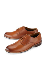 Skopes Tan Leather Derby Shoes By Monk Bespoke Labs
