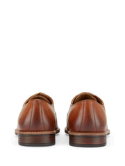 Skopes Tan Leather Derby Shoes By Monk Bespoke Labs