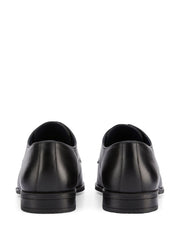 Essential Black Leather Derby Shoes By Monk Bespoke Labs