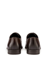 Essential Dark Brown Leather Derby Shoes By Monk Bespoke Labs