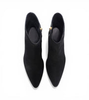 Beijing White Cuban Heel Leather Boots by Monk Bespoke Labs