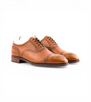 Atlanta Bigsize Tan Brogue Oxford by Monk Bespoke Labs