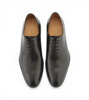 Wholecut Black Formal Derby by Monk Bespoke Labs